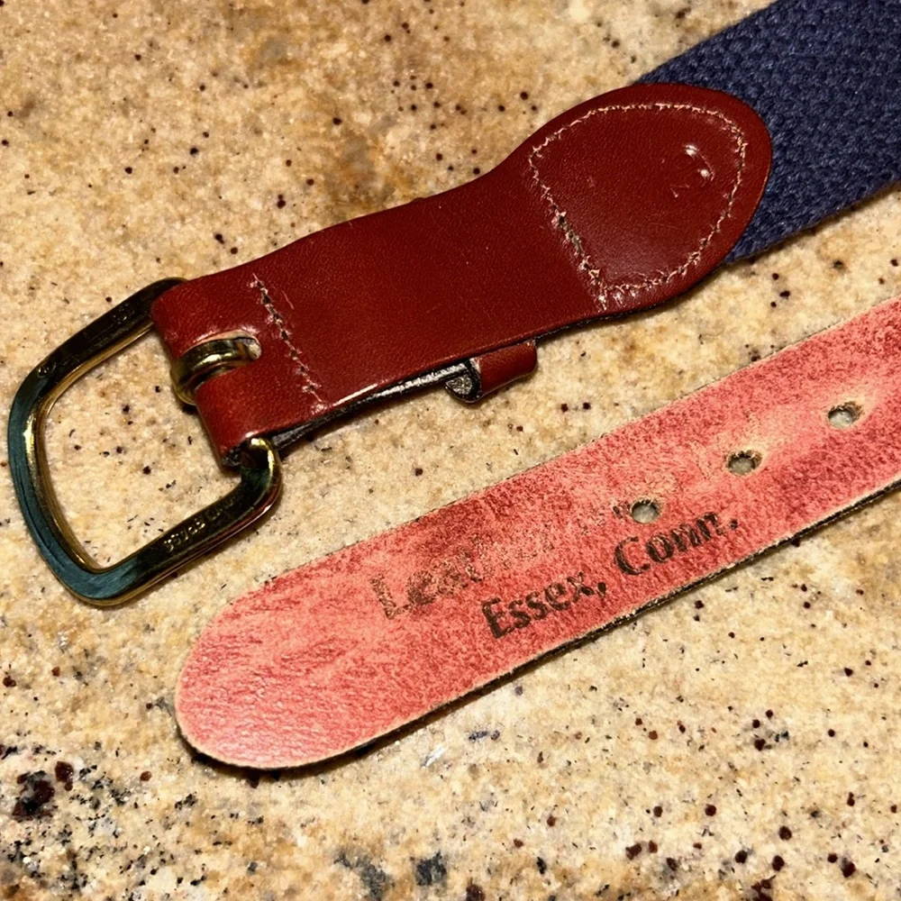 PREPPY NAUTICAL FLAG BELT Sz 36